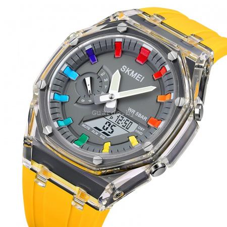 Оригинальные мужские часы Skmei 2100yellow_2