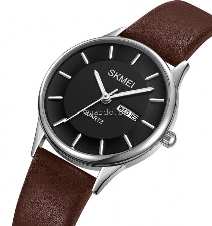 Оригинальные женские часы Skmei 2251silver-brown_2