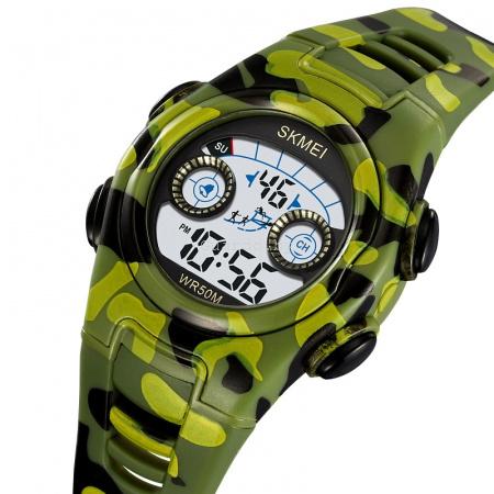 Оригинальные детские часы Skmei 2309green-camo_2