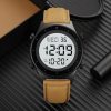Оригинальные мужские часы Skmei 2079brown-white ремень_3