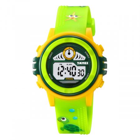 Оригинальные детские часы Skmei 2266green