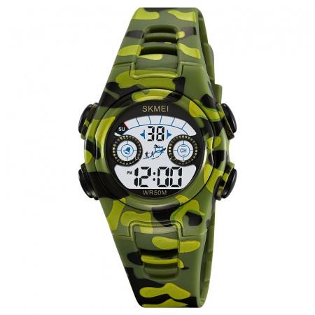 Оригинальные детские часы Skmei 2309green-camo