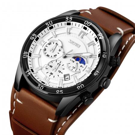 Оригинальные мужские часы Skmei 9249brown-silver_2