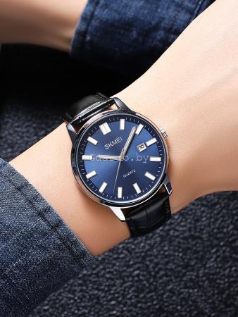 Оригинальные мужские часы Skmei 2252silver-blue_3
