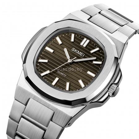 Оригинальные мужские часы Skmei 1794silver-green_2