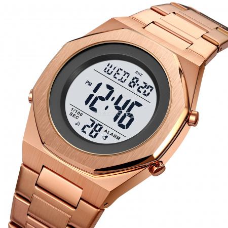 Оригинальные мужские часы Skmei 2066rose-gold-white