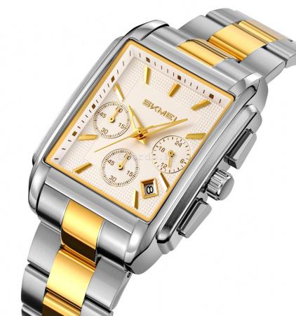 Оригинальные мужские часы Skmei 2339silver-gold-silver-steel_2