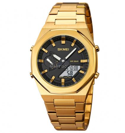 Оригинальные мужские часы Skmei 1816gold-white