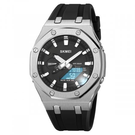 Оригинальные мужские часы Skmei 2243silver-black_2